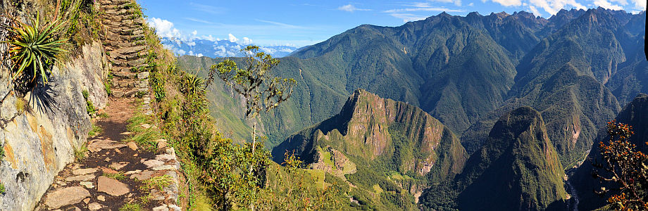 Vogelperspektive auf Machu Picchu