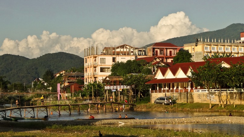 Die Stadt Vang Vieng