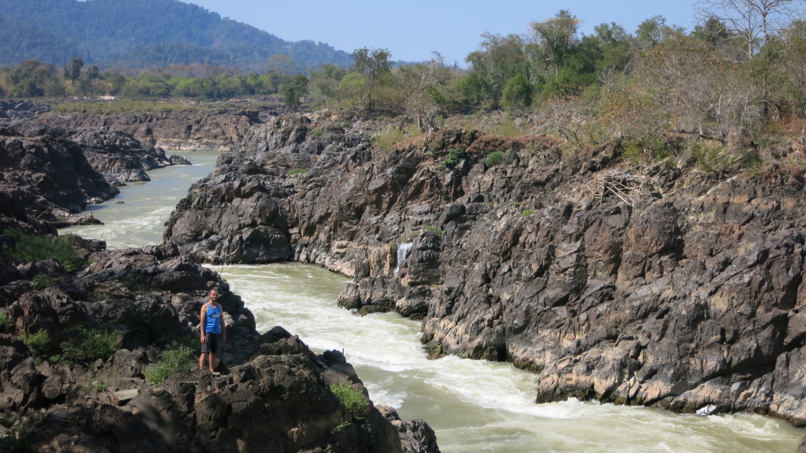 Wasserfall in Si Phan Don