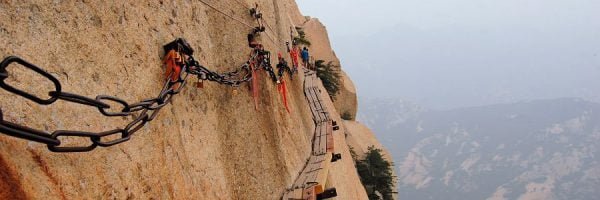 Eine Tasse Tee am gefährlichsten Wanderweg der Welt