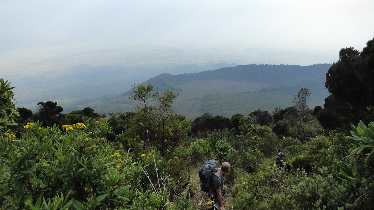 Der südliche Krater am Nyiragongo
