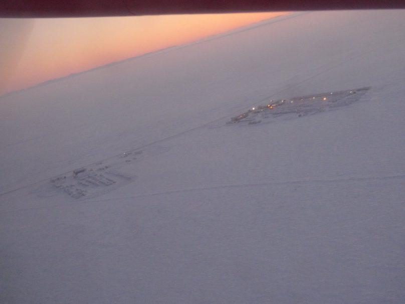 Prudoe Bay von oben