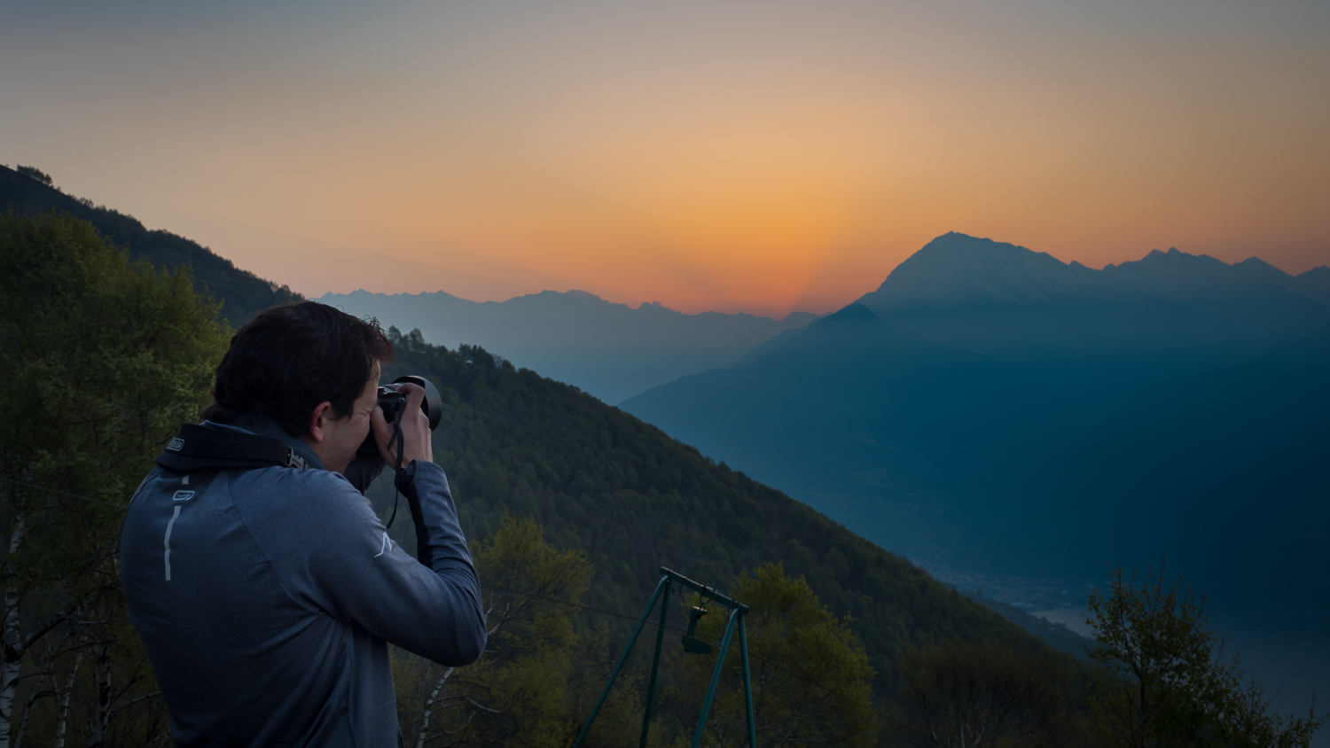 Kurz vor Sonnenaufgang