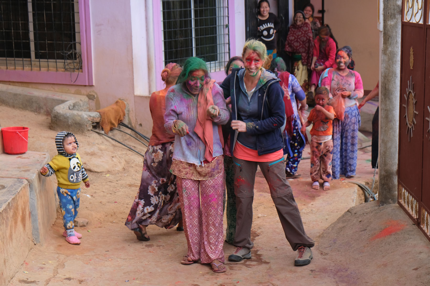 Holi in Tansen, Nepal.