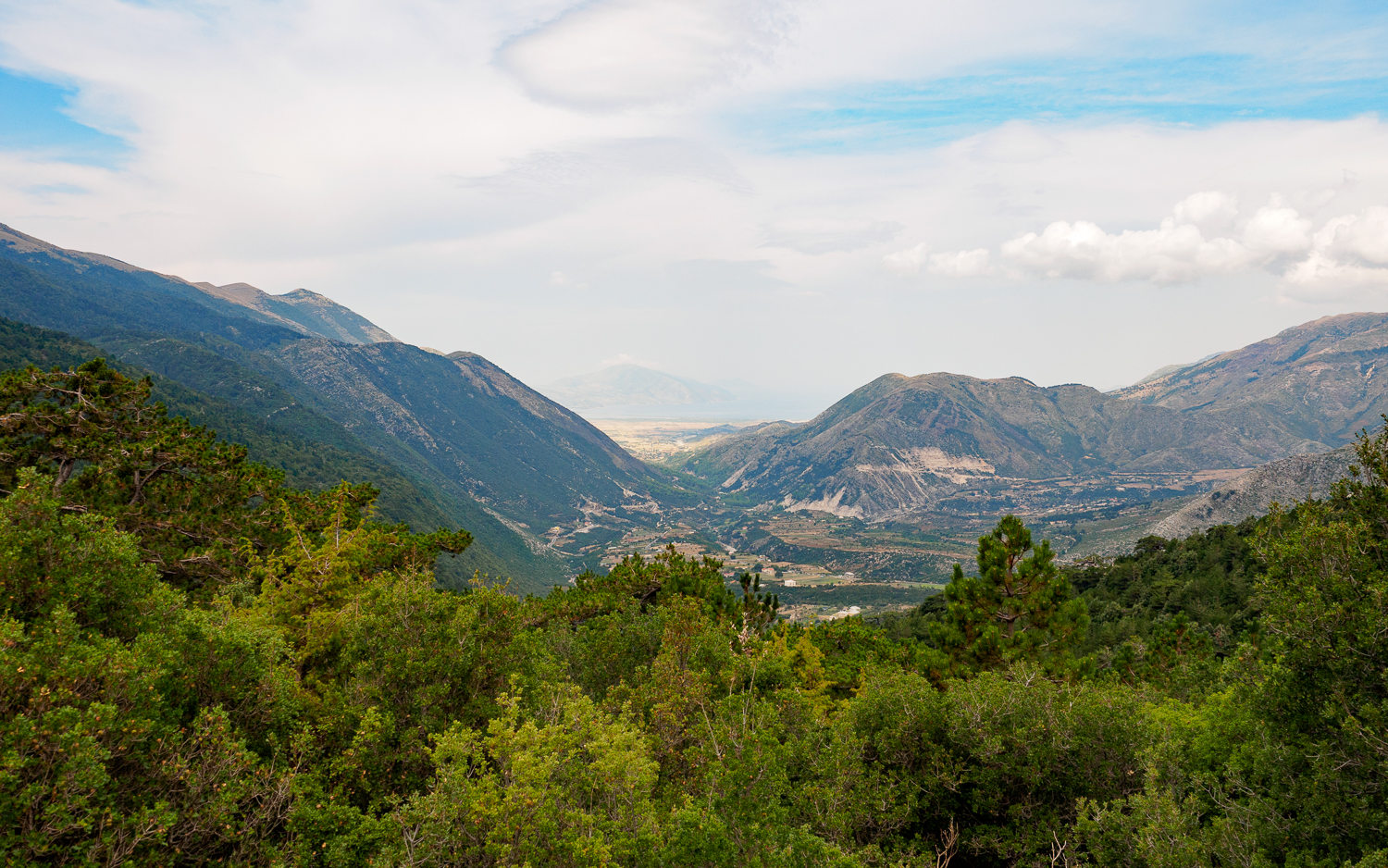 Blick in den Nationalpark Llogara