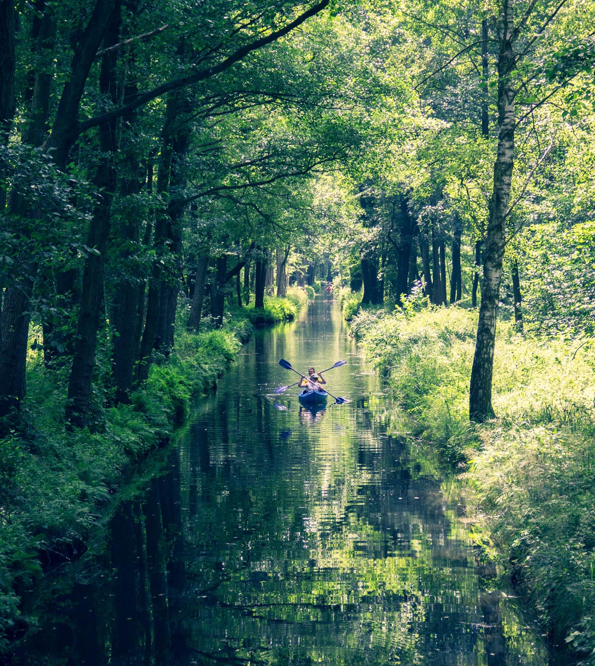 Kajak und Kanufahren im Spreewald 